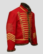 Jimi Hendrix Pipe Band 18th Century Napoleonic Red Hussar Jacket
