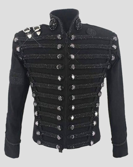 Men's Black Michael Jackson Military Jacket