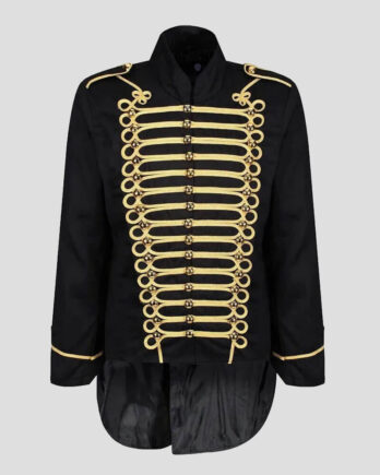 Men’s Parade Marching Band Drummer Gothic Tailcoat Jacket