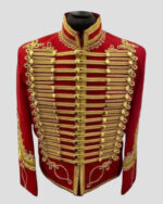 Men’s Red Hussar Marching Pipe Band Jacket
