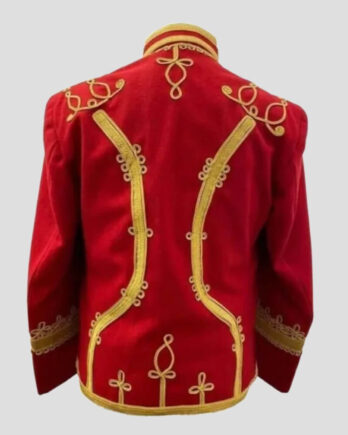 Men’s Red Hussar Marching Pipe Band Jacket