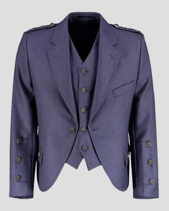 Purple Argyll Jacket With Vest