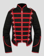 Red Black Gothic Steampunk Military Drummer Parade Jacket