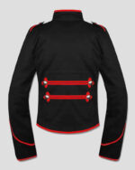 Red Black Gothic Steampunk Military Drummer Parade Jacket
