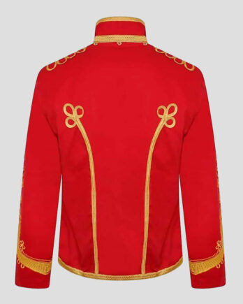 Red Marching Band Drummer Military Parade Jacket