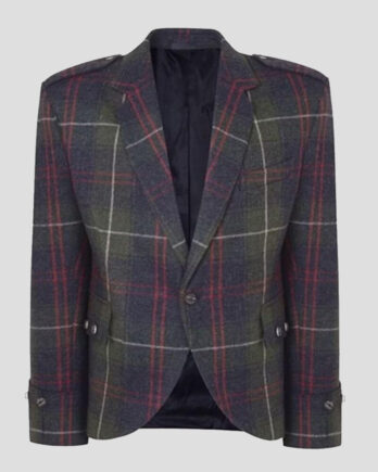 Tweed Wool Argyll Kilt Jacket and Waistcoat
