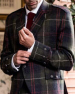 Tweed Wool Argyll Kilt Jacket and Waistcoat