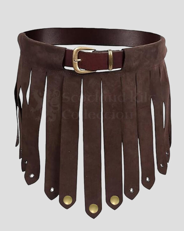 Brown Leather Gladiator Kilt - Zach Braff kilt