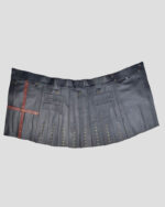 Gothic Punk Black Leather Kilt - Kanye Kilt