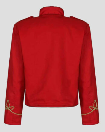 Stylish Red Napoleon Military Drummer Parade Jacket