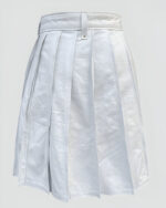 White Leather Kilt For Men - Oliver Kilt