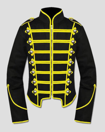 Steampunk Military Jacket | Gothic Yellow Black Drummer