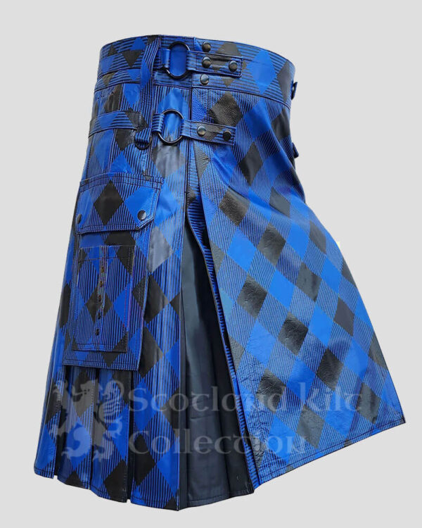 Hybrid Blocks Printed Leather Kilt - Billy Boyd