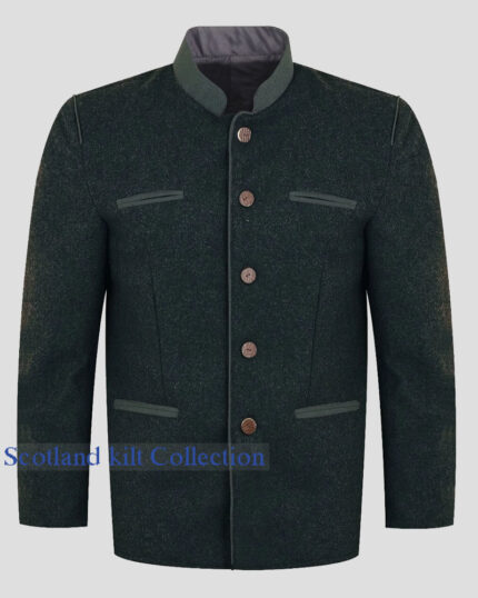 Bamberg Green German Trachten Jacket - Bavarian Style