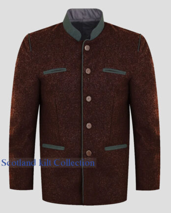 Bayreuth Brown Trachten Jacket | Bavarian Style