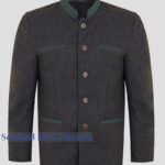 Fürth Charcoal Grey Bavarian Trachten Jacket