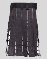 Halloween Printed Utility Kilt with Jack-O'-Lantern & Bats