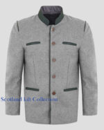 Nuremberg Light Grey Bavarian Trachten Jacket