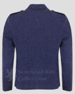 Heughan Scottish Blue Tweed Argyll Kilt Jacket & Vest