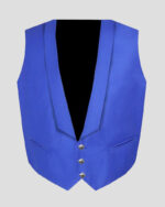 Men's Scottish Blue Prince Charlie Jacket with 3-Button Vest