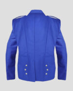 Men's Scottish Blue Prince Charlie Jacket with 3-Button Vest