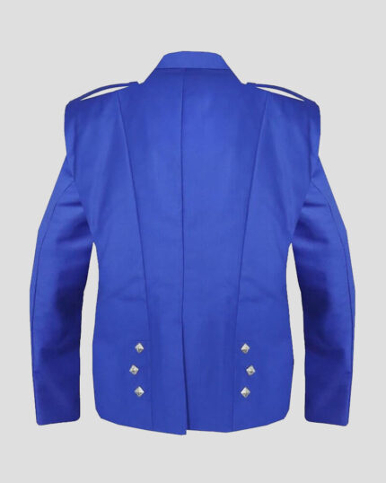 Men's Scottish Blue Prince Charlie Jacket with 3-Button Vest
