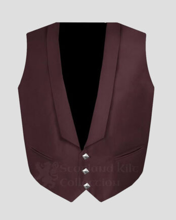 Maroon Prince Charlie Jacket with 3 Button Vest