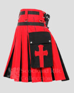 Crucifix Utility Kilt - Stylish Crusader Cross Kilt for Men
