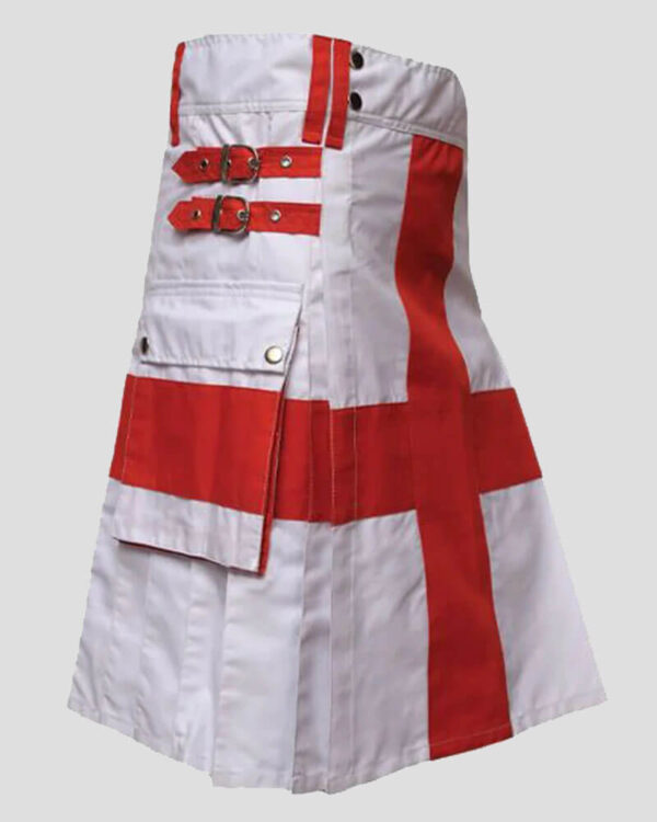 English Flag Utility Kilt - St George's Cross - England Kilt