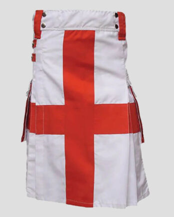 English Flag Utility Kilt - St George's Cross - England Kilt