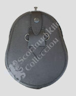 Scottish Highland Fox Face Fur Leather kilt Sporran with Chain Belt