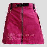 Blake Pink Utility Kilt - Stylish Alternative Skirt