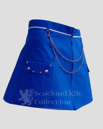 Blue Women Utility Kilt