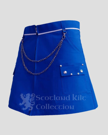 Blue Women Utility Kilt