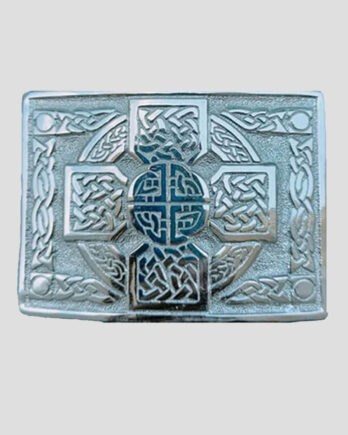 Celtic Cross Knot Work Kilt Belt Buckle