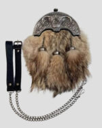 Scottish Full Dress Coyote Fur Sporran - Image 2