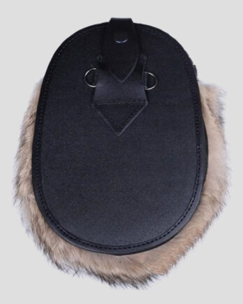 Deer Badge Brown Fox Fur Sporran