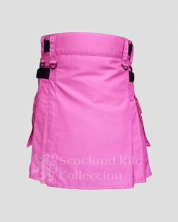 Women Pink Kilt Utility