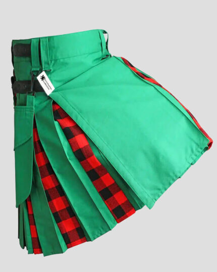 Light Green MacGregor Rob Roy Tartan Men's Scottish Hybrid Kilt