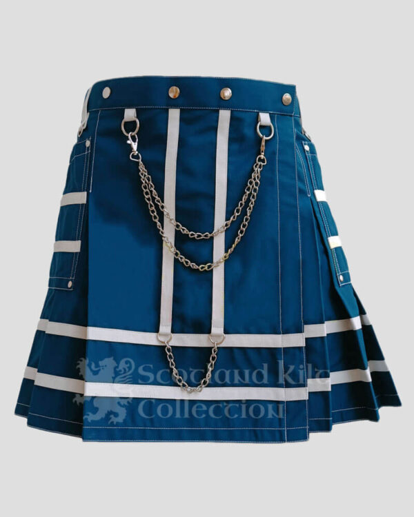 Navy Blue Women Utility Kilt