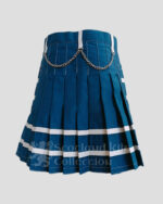 Navy Blue Women Utility Kilt