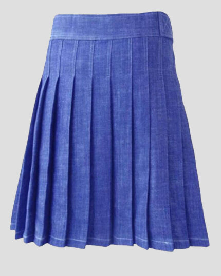Rugged Blue Denim Kilt for Tough & Stylish Men