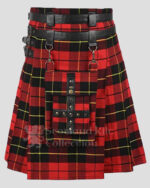 Scottish Wallace Tartan Utility Kilt with detachable Front Pocket