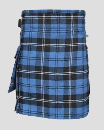 Standard Ramsay Blue Tartan Utility Kilt for Women