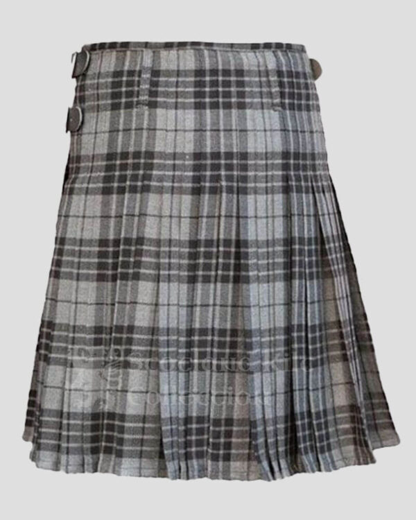 Women's Grey Tartan Kilt - Grey Watch Tartan Kilt