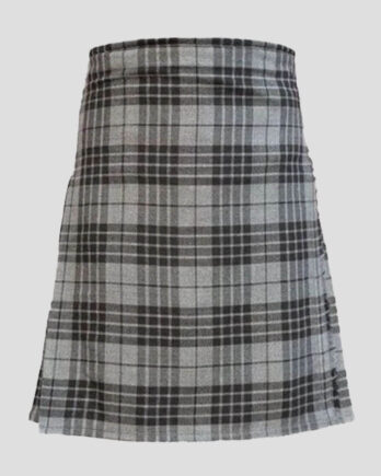 Women's Grey Tartan Kilt - Grey Watch Tartan Kilt