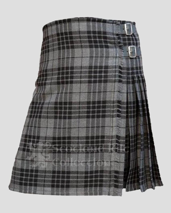 Women's Grey Tartan Kilt - Grey Watch Tartan Kilt