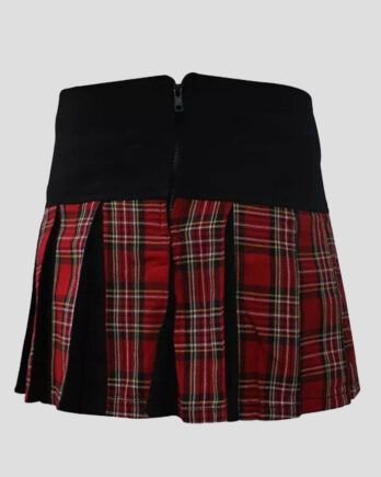 Ladies Royal Stewart Pleated Mini Hybrid Kilt