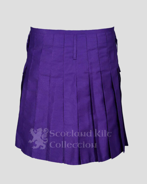 Purple Utility Kilt for Women with Cargo Pockets