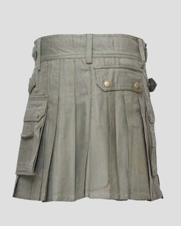 Women's Dark Olive Modern Utility Kilt